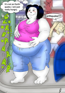 belly_fetish fat_female fat_fetish female gokutothez lisa ssbbw