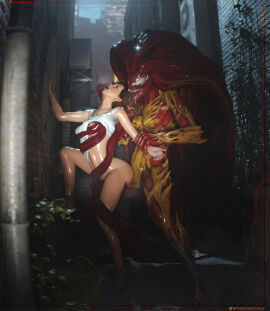 1futa 1girls 3d accurate_art_style alley alleyway cheating cheating_girlfriend cucked_by_futa cuckold female futa_on_female futanari intersex interspecies leg_lift marvel marvel_comics mary_jane_watson mary_jane_watson_(insomniac) netorare ntr poseidonx red_hair scream_(spider-man) selfcest sex sex_from_behind spider-man_(insomniac) spider-man_(ps4) spider-man_(series) spider-man_2_(ps5) standing standing_on_one_leg symbiote tentacle tentacle_sex tentacles_on_female tentacles_under_clothes video_games