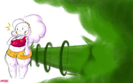 1girls 2d 2d_(artwork) :3 artist_signature ass ass_bigger_than_head belly belly_button breasts chubby chubby_belly chubby_female clothes clothes_too_small fart fart_cloud fart_everywhere fart_fetish farting farts female female_only fluffy_hair hamb0ne hips hips_wider_than_shoulders huge_fart hyper_fart hyper_farting jin_(bigbeefboober) oc pussy pussy_visible_through_clothes shorts surprised sweat sweatdrop sweating sweaty sweaty_body tank_top thick_thighs thighs tight_clothing tugging_clothing white_skin