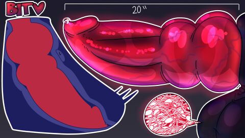 absurd_res anal anal_sex big_penis bodily_fluids cum genital_fluids genitals halfpricesouls hi_res huge_cock inside_balls internal penetration penile penile_penetration penis penis_in_ass prostate prostate_stimulation prostate_with_heart solo_focus sperm_cell