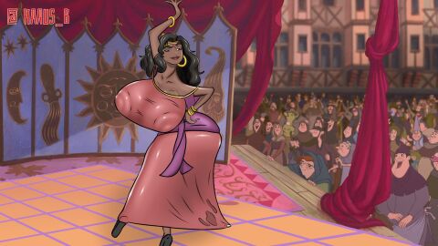 ass big_ass big_breasts breasts disney edit esmeralda female massive_ass massive_breasts ripped_clothing tearing_clothes the_hunchback_of_notre_dame
