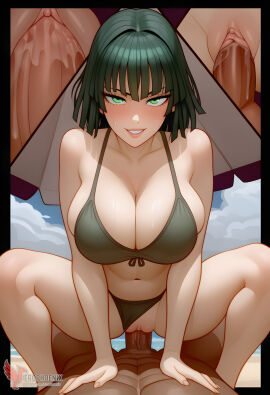 1boy 1girls 2d ai_generated ass big_ass big_breasts breasts cock_in_vagina erection erophoenix female female_focus fubuki_(one_punch_man) full_body large_penis one-punch_man patreon_username penis penis_in_pussy penis_in_vagina sex smile straight sweat thick thick_thighs uncensored vaginal_penetration vaginal_sex