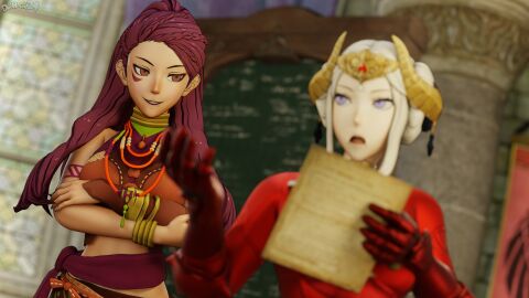 2girls 3d accessory arm_tattoo armband bare_arms bare_midriff blurry_foreground braid breasts brown_eyes chalkboard crossed_arms dark-skinned_female dark_skin defeated depth_of_field diplomacy dochaunt24 duo edelgard_von_hresvelg evil_grin evil_smile expressionless facial_tattoo female female_only femdom femsub fire_emblem fire_emblem:_three_houses gloves grin hands_up holding horns imminent_rape imminent_sex indoors light-skinned_female light_skin long_hair long_sleeves looking_back medium_breasts midriff multiple_females multiple_girls nintendo open_mouth paper petra_macneary ponytail post-timeskip purple_eyes purple_hair queen royalty short_hair sidelocks slave sleeveless small_breasts smile solo_focus stomach talking textless_version treaty unaware upper_body white_hair window yuri