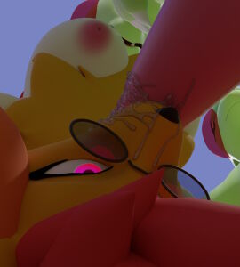 3d anthro anthro_on_feral blender_(artwork) bonepie breasts delphox digital_media_(artwork) eyewear female feral flygon generation_3_pokemon generation_6_pokemon glasses group group_sex hi_res looking_at_another low-angle_view male male/female nintendo nude oral oral_penetration penetration pokemon pokemon_(species) sex upside-down worm's-eye_view zaraya zoophilia