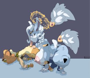 2025 accessory all_fours anklet anthro areola armlet balls big_areola big_breasts black_nose bodily_fluids bracelet breasts brown_body brown_hair circlet cock_ring collar countershade_face countershade_torso countershading cross duo ear_piercing ear_ring felid feline fellatio female floating_wings genitals grey_body hair hair_over_eyes harem_outfit hi_res huge_areola huge_breasts humanoid_genitalia humanoid_penis interspecies jewelry jewelry_only lagomorph larger_female leporid looking_pleasured male male/female mammal multicolored_body nanuna neck_tuft nipple_piercing nipples open_mouth oral penile penis penis_accessory penis_jewelry piercing pink_nose rabbit ring_piercing saliva saliva_on_penis scut_tail sex short_tail side_view simple_background size_difference smaller_male tail tan_body tan_countershading thick_thighs tuft two_tone_body unusual_anatomy unusual_wings white_body white_countershading white_hair wings