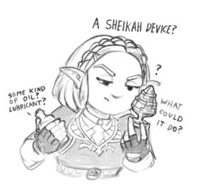 1girls ? anal_plug black_and_white bottle braid braided_hair breath_of_the_wild buttplug calamari_cakes clothed comic female gift hair_ornament hairclip holding_object humor hylian hylian_ears innocent lubricant monochrome no_sex non-nude oblivious pointy_ears princess princess_zelda question royalty sex_toy sfw short_hair sketch solo tears_of_the_kingdom text text_bubble the_legend_of_zelda zelda_(tears_of_the_kingdom)