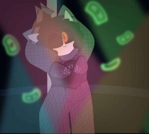 dancing furry laziartizt_(artist) male male_only money nightclub slendytubbies slendytubbies_oc strip_club teletubbie