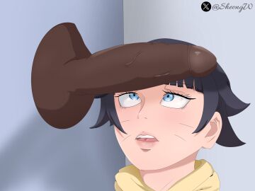 bbc big_penis blue_eyes bob_cut boruto boruto:_naruto_next_generations boruto:naruto_next_generations eyelashes glory_hole lips naruto naruto_(series) sheong_wong short_hair uzumaki_himawari whiskers