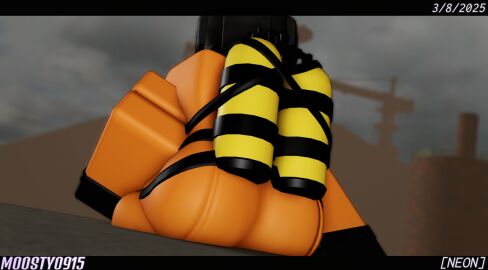 1girls 2025 3d ass ass_focus background big_ass big_butt black_hair bodysuit boots booty bubble_ass bubble_butt butt_focus clothed clothes cloud clouds cloudscape dated daytime discord_tag employee_(lethal_company) employee_uniform english_text female female_focus female_only footwear gas_mask gasmask hair hair_bun hairbun helmet helmet_removed hindquarters hips huge_ass huge_butt jumpsuit lethal_company letterbox letterboxed made_using_roblox mask_removed moosty neon_(lewdrover) orange_clothes orange_clothing orange_suit outside oxygen_tank presenting presenting_ass presenting_butt presenting_hindquarters purple_highlights roblox robloxian shoes simple_background skin_tight skin_tight_clothes skin_tight_outfit skin_tight_suit sky skyline solo strap straps suit text thigh thighs watermark