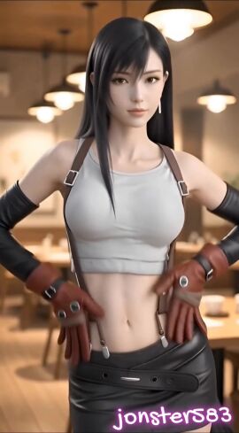 1girls 3d 3d_animation ai_generated bikini bikini_top dance jonster583 nude nude_female solo solo_female solo_focus tagme tifa_lockhart tifa_lockhart_(shining_spirit) video