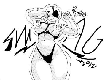 big_breasts breasts female pavuk_(youtube) spider_humanoid tagme