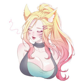 1girls ahri female female_focus female_only k/da_ahri k/da_all_out_ahri k/da_all_out_series k/da_series league_of_legends shinkodoku