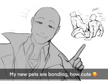 1girls 2boys ass back baimonbluewhale bald_female big_ass cassandra_nova deadpool deadpool_&_wolverine_(2024) english_text female fujoshi gay hairy hairy_male james_howlett logan_(x-men) looking_at_viewer male marvel marvel_comics mask moaning muscular muscular_male penis pervert_female reverse_cowgirl_position scars_all_over sex short_hair tongue tongue_out wade_wilson wolverine_(x-men) x-men yaoi