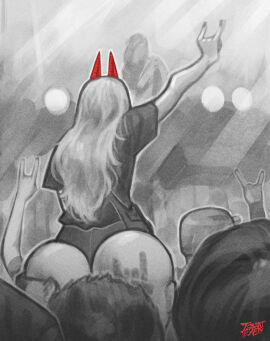 1girls ass ass_slap big_ass big_breasts big_butt breasts chainsaw_man concert fat_ass female horns_and_hooves ignantastro large_ass male mark_on_butt meme multiple_boys multiple_males power_(chainsaw_man) rock stardustpapi thick_ass thick_thighs thighs wide_hips