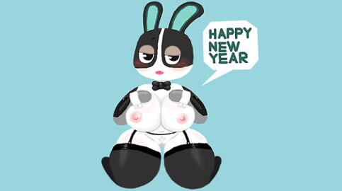 1girls 2024 2024s 2d 2d_(artwork) 2d_artwork almost_naked almost_nude animal animal_crossing animal_ears animal_humanoid anthro anthro_female barely_visible_genitalia barely_visible_pussy before_sex belly belly_button big_breasts black_body black_bowtie black_eyes black_fur black_socks blush blush_lines blushing blushing_at_viewer blushing_female bowtie bowtie_collar breasts bunny bunny_ear bunny_ears bunny_girl bunny_humanoid censored censored_pussy detached_sleeves dialogue dialogue_bubble dotty_(animal_crossing) ear ears_up english_text eyebrows eyeshadow female female_focus female_only female_pubic_hair fur furry furry_breasts furry_ears furry_female furry_tail genitals hand_on_breast hi_res high_knee_socks highres humanoid humanoid_arm humanoid_genitalia humanoid_legs humanoid_limbs kneeling kneeling_female kneeling_on_ground kneesocks lonely long_ear long_ears looking_at_viewer mammal mammal_breasts mammal_humanoid mouth mouth_open multicolored_body multicolored_ears multicolored_fur nintendo nipple_bulge nipples nipples_bulge no_bra no_feet no_fingers no_underwear one_eyebrow oyster_gray_eyeshadow pangotime pink_nipples pubic_hair pussy rabbit rabbit_ears rabbit_girl rabbit_humanoid showing_breasts simple_background socks solo solo_female solo_focus teal_background teal_text text text_bubble thick_thighs thighhighs turquoise_background turquoise_ears video_game video_game_character video_games white_body white_fur