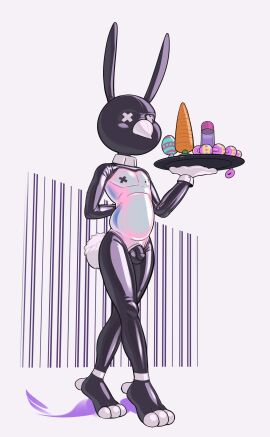 2024 4_toes abstract_background absurd_res anal_beads anal_plug anthro avian beak biped bird black_latex bodysuit bondage bulge bunny_costume buttplug clothed clothing costume detailed_bulge digital_drawing_(artwork) digital_media_(artwork) dildo feet flaccid genital_outline genitals gloves handwear hi_res latex lube male male_only mask owl owy owy_(character) penis penis_outline plug_(sex_toy) sex_toy simple_background skinsuit solo tight_clothing toes waiter white_latex