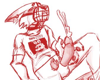 :) balls blush bottomless canine choker cock crying cum cumming cumshot dick ears_back ears_down ejaculate ejaculating erection five_nights_at_freddy's fnaf legs_apart looking_up male mammal masturbation meme_attire muzzle_(object) muzzled original_character penis pubic_tuft red_lineart red_lines sheath sitting sketch small_balls smile snot snot_trail solo t-shirt vimneib white_background