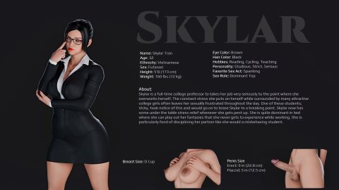 1futa big_balls big_breasts big_dick big_penis black_hair brown_eyes business_suit character_bio character_profile character_sheet dominant dominant_futa futanari glasses high_resolution lipstick original_character original_characters profile red_lipstick serious serious_look skylar_(slyxxx24) slyxxx24 tagme teacher veiny veiny_penis