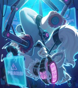 absurd_res anal anal_sex anthro aphrodisiac aphrodisiac_liquid arms_tied balls balls_stretcher balls_stretching big_penis bit_gag blue_body blue_fur blush bodily_fluids bondage bound canid canine collar cuff_(restraint) drooling ear_piercing ear_tag electrode electrode_on_nipples electrode_pad electrostimulation erection feet fluffy fluffy_tail fox fur gag gagged genitals hands_behind_back hi_res hypnosis hypnotic_visor kemono looking_pleasured machine_bondage male male_only mammal mind_control nipples nude object_in_ass overstimulation pawpads penetration penile penis penis_milking penis_milking_machine piercing restraints saliva sex_toy sex_toy_in_ass sex_toy_insertion solo submissive submissive_male suspension suspension_bondage tail tail_cuff tail_to_collar tickling tickling_feet upside-down vibrator vibrator_in_ass visor xiaoyaozhi