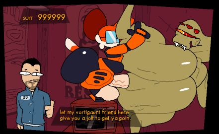 2d alien anal anal_sex animated anthro ass balancedfox balls bfad big_ass big_balls big_butt big_penis canid canine citizen_(half-life_2) eyewear fox fur genitals gif glasses group half-life_(series) half-life_2 human male male/male male_07_(half-life_2) mammal orange_body orange_fur penetration penis short_playtime soups_(superiorfox) superiorfox vortigaunt