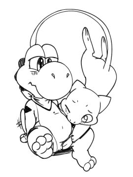 cock dick dinosaur handjob male mario_(series) mew mew_(pokemon) penis pokemon pokemon_(species) pokémon_(species) raccoonlover yoshi
