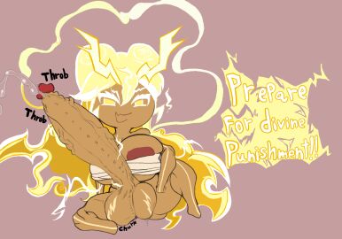 1futa areola_slip areolae balls balls_tattoo bandages bandages_around_chest big_penis black_hair bottomless breasts clothed clothing cookie cookie_run cookie_run_kingdom dialogue english_text erection futa_only futanari genital_expansion genital_growth genital_growth_(enlargement) gigantic_penis goddess huge_breasts humanoid humanoid_penis hyper_penis intersex lightning lightning_hair long_hair mostly_nude muscular muscular_futa nipples penis penis_bigger_than_body penis_expansion penis_growth penis_growth_(enlargement) precum sassy_dolly sitting solo solo_futa stormbringer_cookie text thick_thighs