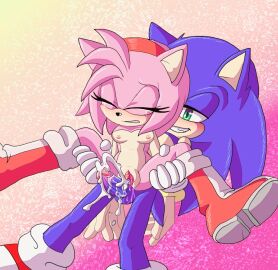 after_sex after_vaginal amy_rose angelofhapiness anthro_on_anthro breasts closed_eyes completely_nude_female cum cum_in_pussy female furry legs_apart male nude_female penis pink_fur pink_hair pussy sex smile sonic_(series) sonic_the_hedgehog sonic_the_hedgehog_(series) tears