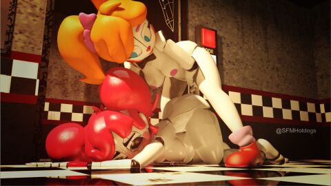 3d circus_baby_(fnaf) female five_nights_at_freddy's fnaf fnaf1_location futa_with_female futanari intersex sister_location so87baby