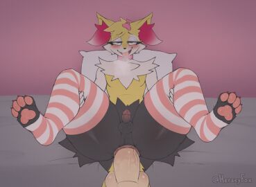 anal anal_sex animated anthro anthro_penetrated ball_slap balls balls_deep barefoot bed bedroom bedroom_sex blush bouncing_balls bouncing_penis braixen canid canine claws clothing collar consistent_pov curling_toes disembodied_penis duo erection feet femboy first_person_view fox from_front_position fucked_silly furniture generation_6_pokemon genitals grey_(dgbraixen) herseyfox human human_on_anthro human_penetrating human_penetrating_anthro human_penetrating_male human_pov humanoid_genitalia humanoid_penis interspecies legwear male male/male male_anthro male_human male_penetrated male_penetrating male_penetrating_male mammal nintendo pattern_clothing pattern_legwear pattern_thigh_highs pawpads penetrating_pov penetration penile penile_penetration penis penis_in_ass penis_size_difference pillow pink_bow pink_collar pink_pawpads pokemon pokemon_(species) sex short_playtime slap small_balls small_penis solo_focus striped_clothing striped_legwear striped_thigh_highs stripes thick_thighs thigh_highs toe_claws toeless_thigh_highs tongue tongue_out