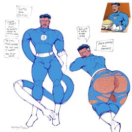 1boy anus ass balls balls_out big_ass big_ass_(male) big_butt bulge dilf elastic elastic_arms elastic_body elasticity fantastic_four fantastic_four:_first_steps flirting flirting_with_viewer gay hairy_ass hairy_butt male male_only marvel marvel_comics marvel_rivals mature mature_male mr_fantastic mr_fantastic_(marvel_rivals) presenting presenting_anus presenting_hindquarters presenting_to_viewer reed_richards ripped_clothing ripped_costume slim_waist snatched_waist solo solo_male sprungtrapped teasing two-tone_hair wide_shoulders yaoi