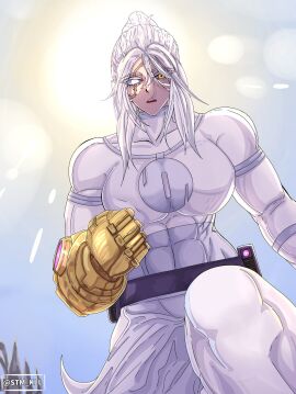 1girls ass big_ass big_breasts breasts conquest_(invincible) female female_conquest genderswap genderswap_(mtf) huge_ass invincible invincible_(tv_series) rule_63 stm_kll tagme white_eyes white_hair