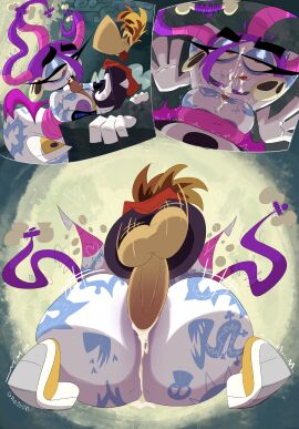 1boy 1girls adoptive_aunt adoptive_incest adoptive_nephew anal anal_penetration anal_sex areolae ass aunt aunt_and_nephew balls big_ass breasts bubble_ass bubble_butt cum cum_in_ass cum_inside cum_on_breasts cum_on_face fat_ass female gheyblin huge_ass incest large_ass licking licking_lips male nephew nipples nymph_(rayman) paizuri png rayman rayman_(series) sex straight straight_sex tattoos thick_ass thick_thighs titfuck voodoo_mama_(rayman) wide_hips