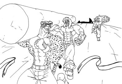 abs biceps cheetah feline horse male male_only muscles muscular muscular_arms muscular_legs muscular_male muscular_thighs pecs tail