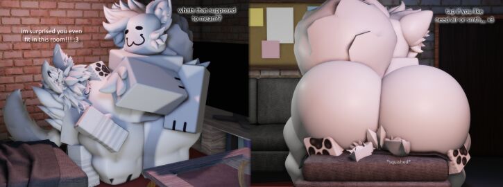 2boys 3d ass big_ass big_ass_(male) bottom_heavy_femboy facesitting femboy femboy_on_male furry gay huge_ass huge_butt hyper_ass luvia_(mermio) male male_on_male male_only massive_ass massive_butt mermio roblox smothering smothering_ass tagme thicc_thighs thick_thighs