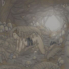 1girls anal ass blonde_hair breasts breeding_slave centipede cheek_bulge closed_eyes clothing cum cum_in_ass cum_in_mouth cum_in_pussy cum_inside doggy_style female from_behind interspecies large_breasts long_hair male mateydev monster monster_rape multi_leg multi_limb nipples open_mouth oral penetration pussy restrained seedbed size_difference skirt skirt_lift spitroast spread_legs tentacle teratophilia triple_penetration vaginal_penetration wide_hips