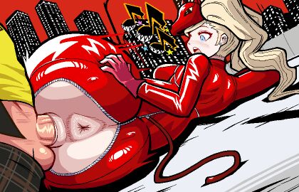 14:9 1boy 1girls ann_takamaki anus ass big_anus big_ass big_butt big_penis blonde_hair blue_eyes bodysuit breasts cat_mask clothed_sex clothing detailed_anus female huge_ass large_ass male male/female megami_tensei on_side penis persona persona_5 phantom_thief_suit pussy red_bodysuit ryuji_sakamoto sex spooning straight twintails uncensored vaginal vaginal_penetration vaginal_sex valmar wrinkly_anus zipper_down