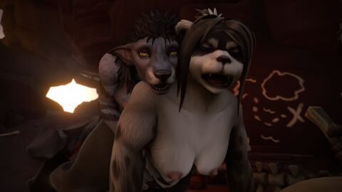 1futa 1girls 3d anthro anthro_on_anthro blizzard_entertainment female futa_on_female futanari intersex pandaren pandaren_female tagme vixenpeeks warcraft worgen worgen_futa worgen_with_tail world_of_warcraft