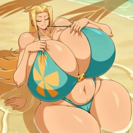 1girls ai ai_animation ai_generated ass big_ass big_breasts big_butt bikini cream_vanilla jm_bull_64 tagme video
