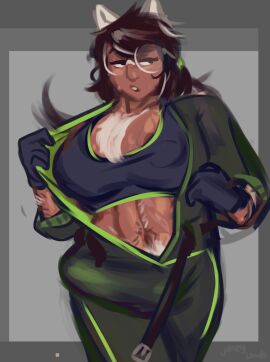 1futa 2024 abs animal_ears big_breasts bra breasts bulge chest_hair chest_tuft clothed clothing dark-skinned_futa dark_skin dog_ears erection fully_clothed futa_only futanari glasses gloves glowing_genitalia glowing_penis happy_trail homestuck huge_cock humanoid intersex jade_harley jumpsuit juneylewds kemonomimi ms_paint_adventures muscular muscular_futa penis presenting_breasts solo sports_bra standing sweat sweaty thick_thighs undressing wide_hips