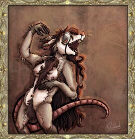 1:1 2024 american_opossum anthro areola armpit_hair artist_logo artist_name black_metal body_hair breasts chest_hair colored corpse_paint covered_penis deidad_dissitum digital_drawing_(artwork) digital_media_(artwork) ear_piercing english_text eyewear fingers fur futanari genitals glasses hair hairy hi_res intersex iscariot_(nephicide) logo long_hair looking_at_viewer makeup mammal marsupial murid murine navel navel_piercing nipple_piercing nipples nude open_mouth penis piercing pubes rat rodent shaded signature simple_background smile solo tail teeth text virginia_opossum