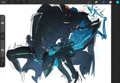 2boys 2d_(artwork) arcane arcane_jayce arcane_viktor behind_curtain black_legwear blue_skin color colored cuntboy cuntboy/male cuntboy_focus dialogue fingering fingering_partner gay gay_male gay_sex groan hand_on_neck holding hood_up hoodie intersex jayce jayce_talis league_of_legends light-skinned_male male male/male male_focus male_only mastectomy_scar moaning moaning_in_pleasure orange_eyes partially_clothed pussy robot robot_boy robot_humanoid robotic_arm romantic_couple size_difference skinny_male top_surgery_scars trans_male trans_man transgender transgender_man transmasc twink viktor_(league_of_legends) wet_pussy yaoi