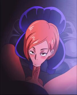 blowjob blush d-art ginger nobara_kugisaki tagme veiny_penis video