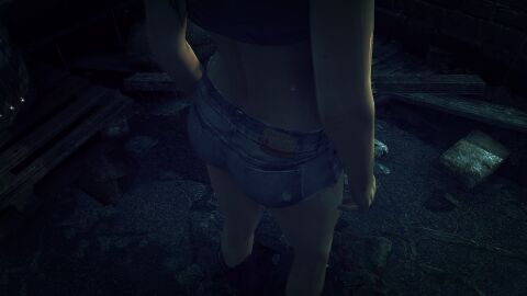 3d ass ass_focus barbie_deep blonde_hair denim_shorts edit hitman hitman_absolution io-interactive screenshot screenshot_edit strip_club stripper video_games wet wet_body wet_skin