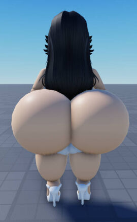 1girls 3d 3d_model 3d_render ass ass_focus baseplate big_ass big_breasts big_butt breasts female roblox roblox_avatar robloxian self_upload tagme tagme_(artist) thick_ass thick_thighs