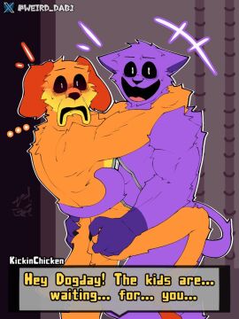 catnap_(poppy_playtime) caught caught_in_the_act critters_(poppy_playtime) dogday_(poppy_playtime) funny gay looking_at_viewer male muscular muscular_male no_humans poppy_playtime poppy_playtime_(chapter_3) smiling_critters tagme thug thugs weird_dav1rnwtf_is_this