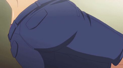 animated anime_screenshot ass konbini_shoujo_z stripes