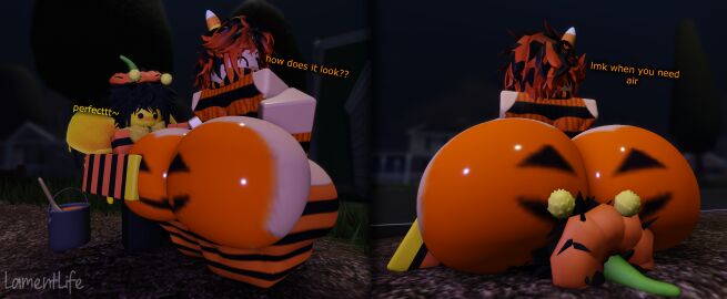 1boy 1femboy 2boys 3d artist_name ass ass_in_face ass_on_face ass_smothering big_ass big_ass_(male) bottom_heavy_femboy bubble_ass bubble_butt butt_in_face butt_on_face dialogue english_text enormous_ass face_in_ass face_in_butt facesitting femboy femboy_on_male gay halloween halloween_costume huge_ass huge_butt huge_thighs lamentlife lamentlife_(oc) large_ass large_butt male male_on_male male_only massive_ass massive_butt massive_thighs pinned_under_ass pinned_under_butt pumpkin_butt roblox robloxian smothering smothering_ass text thicc_thighs thick_thighs watermark wide_hip wide_hips wide_thighs