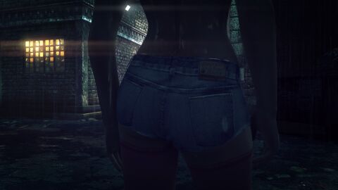 3d denim_shorts edit female hitman hitman_absolution io-interactive no_bra screenshot screenshot_edit sheri_davis strip_club stripper video_games wet wet_body wet_skin