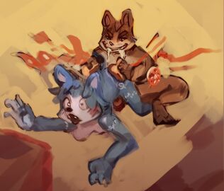 2023 4_fingers all_fours anthro ass biped black_nose blue_body blue_ears blue_eyebrows blue_fur blue_hair blue_tail bodily_fluids bread breasts brown_body brown_ears brown_eyebrows brown_fur canid canine crouching digitigrade drooling duo eyebrows fangs female female_anthro fingers food food_fetish food_play fox fruit fur grin hair hi_res krystal looking_down mabibabi male male/female male_anthro mammal markings medium_breasts molestation multicolored_body multicolored_fur nintendo nude nude_anthro nude_female nude_male plant prick_ears saliva saliva_on_face sandwich_(food) smile star_fox tail teeth tomato two-tone_body two-tone_fur white_body white_fur white_inner_ear white_markings wide_eyed