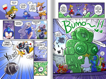 absurd_res anthro ass big_breasts black_body black_nipples blush bovid breasts broom capcom caprine cleaning_tool clothed clothing crown dark_body dark_nipples dark_skin dialogue exposed_breasts eyeshadow eyewear female flower gender_transformation genderswap genderswap_(mtf) green_devil_(mega_man) group hair headgear hi_res human humanoid ice_man long_hair machine makeup male mammal mega_man mega_man_(character) mega_man_(series) monster mtf_crossgender mtf_transformation nipples plant plant_man robot robot_anthro robot_humanoid roll rule_63 sachasketchy seductive sheep sheep_man speech_bubble text transformation